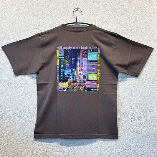 SHINY フォトTシャツ(モーヴブラウン)